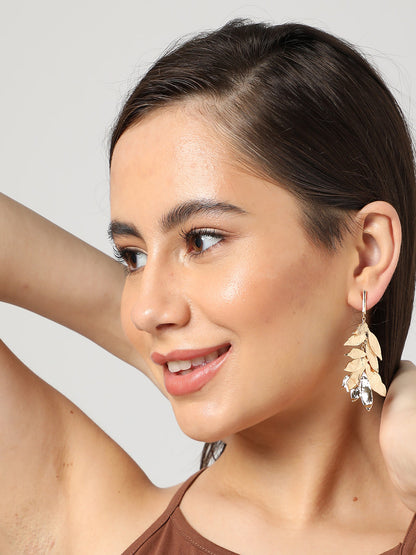 Gold Plated Designer Drop Earring