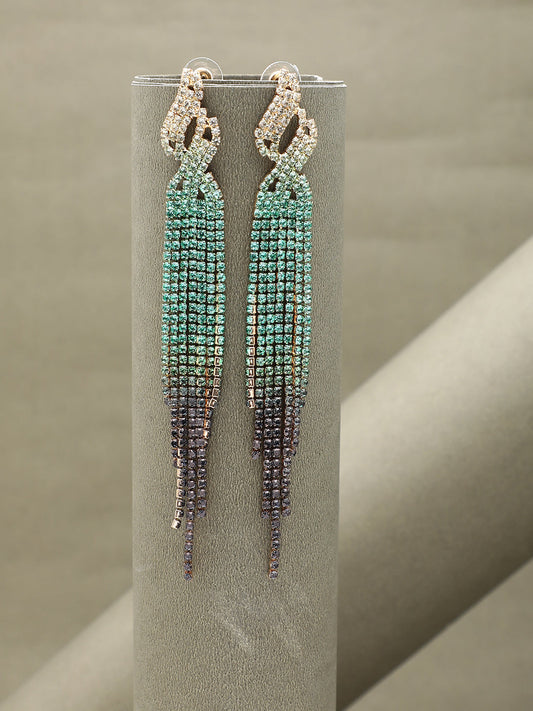 Gold Plated Beaded Drop Earring