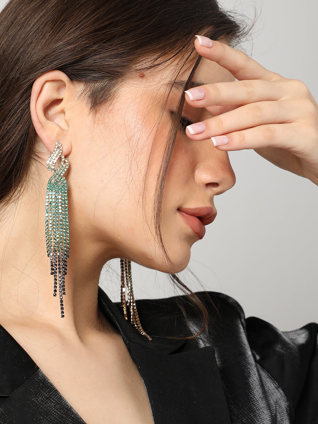 Gold Plated Beaded Drop Earring
