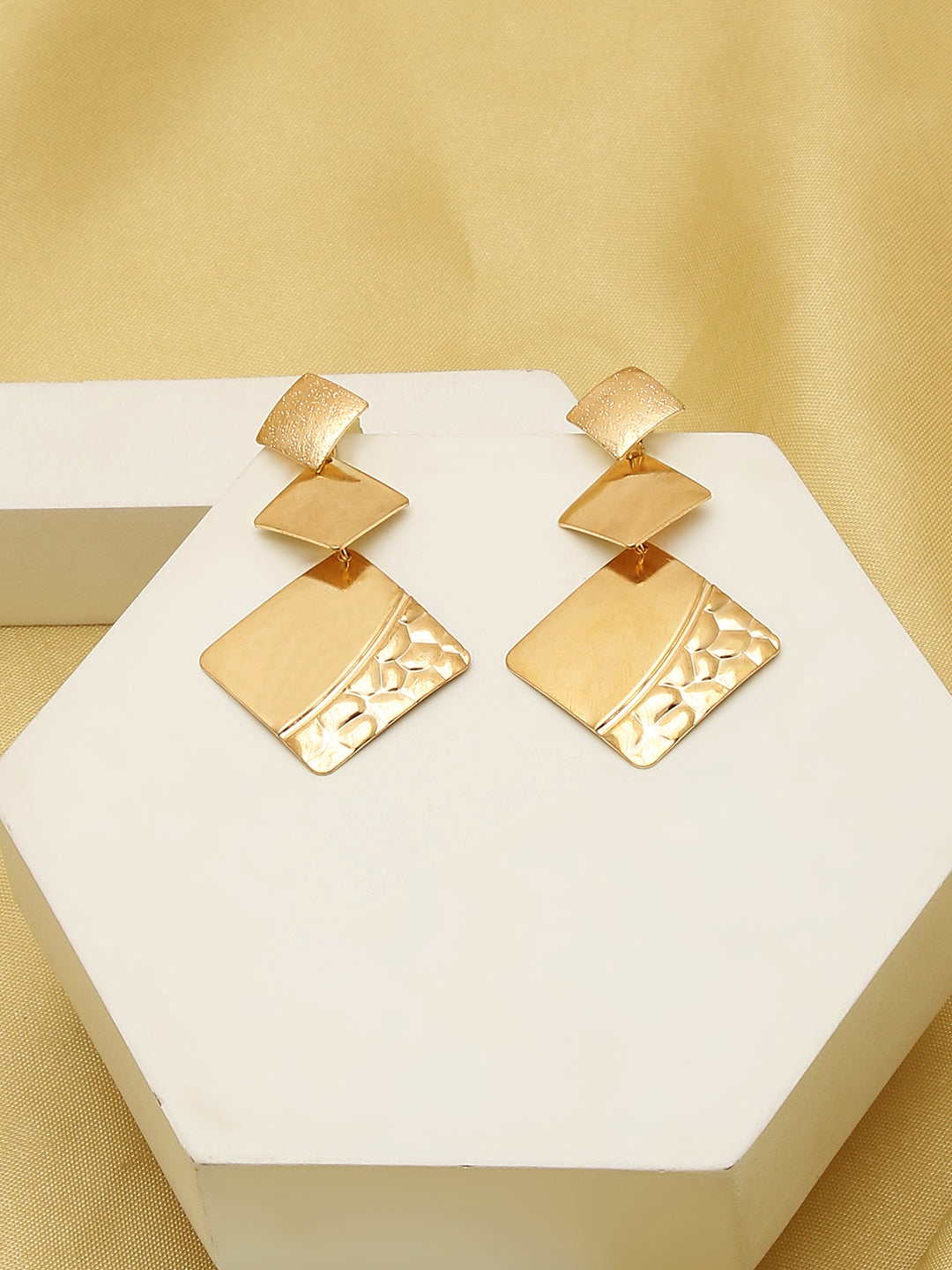 Gold Plated Designer Drop Earring