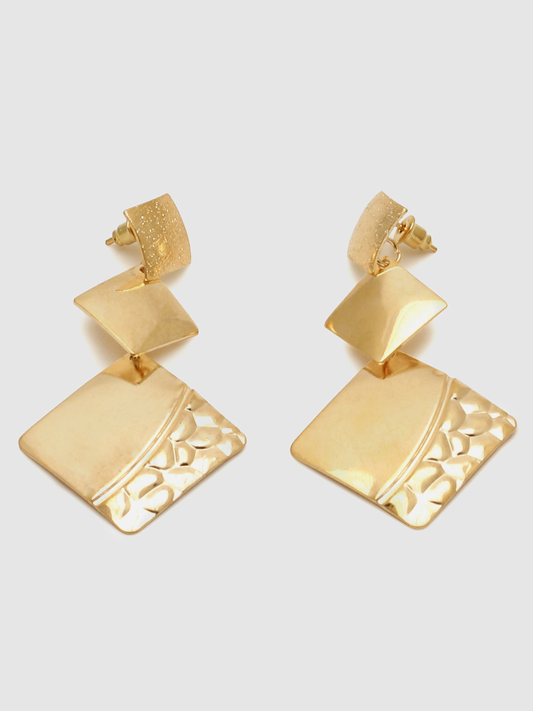 Gold Plated Designer Drop Earring