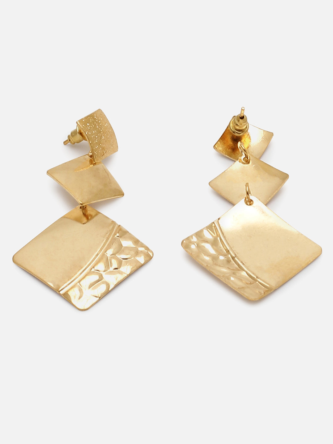 Gold Plated Designer Drop Earring