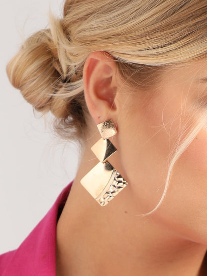 Gold Plated Designer Drop Earring