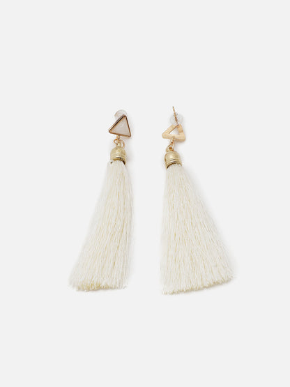Gold Plated Designer Stone Drop Earring