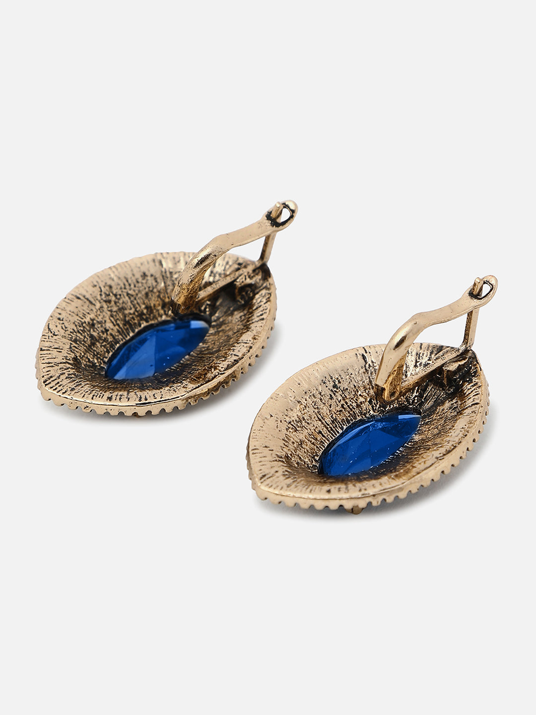 Gold Plated Designer Stone Stud
