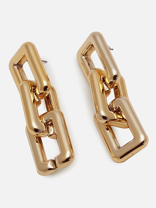Gold Plated Designer Drop Earring