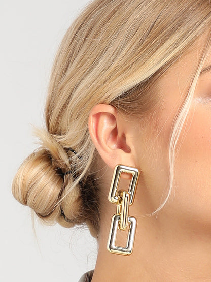 Gold Plated Designer Drop Earring