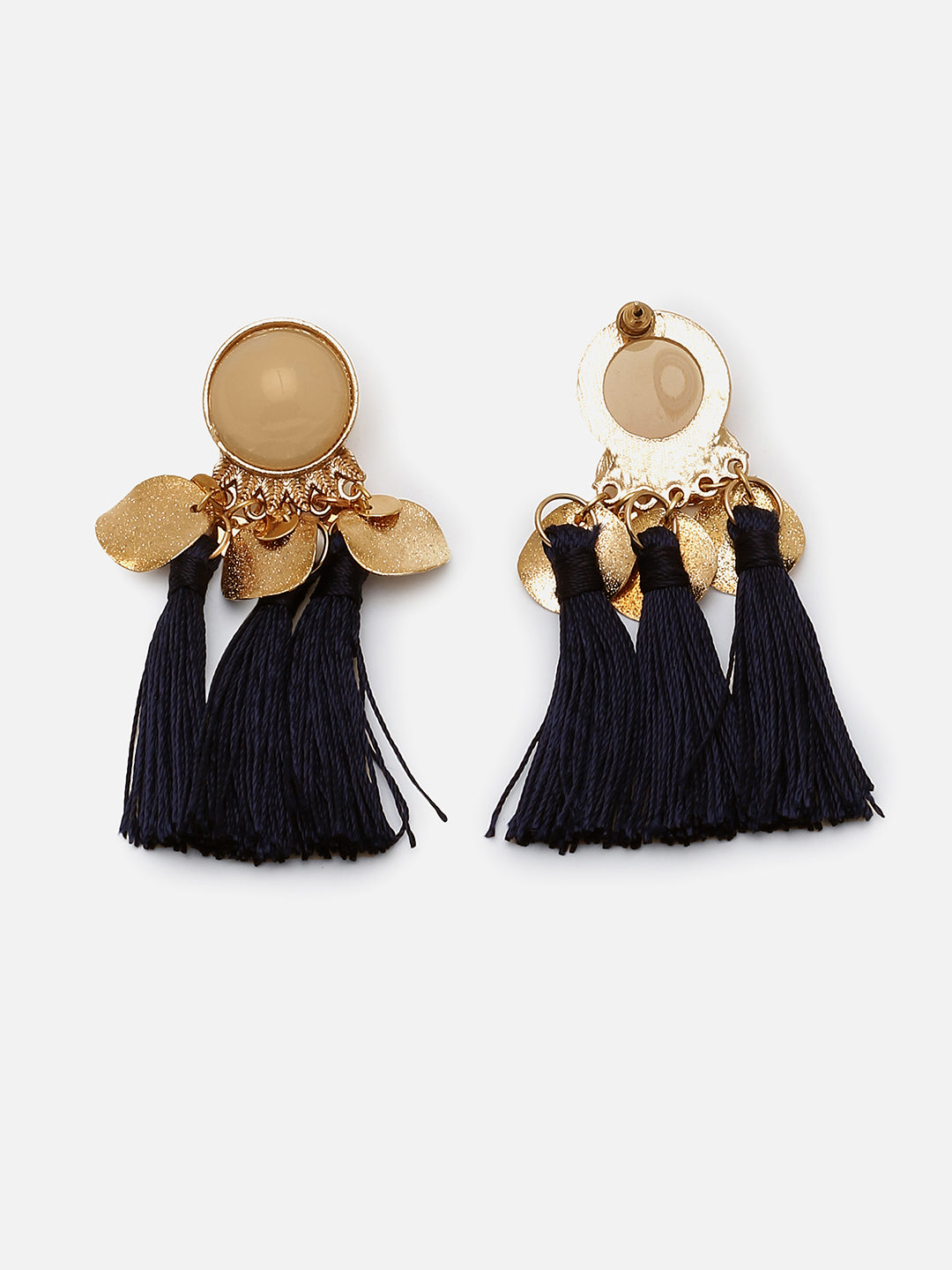 Gold Plated Designer Stone Drop Earring