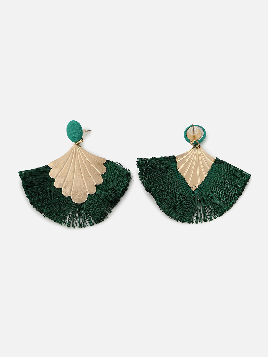 Gold Plated Designer Stone Drop Earring