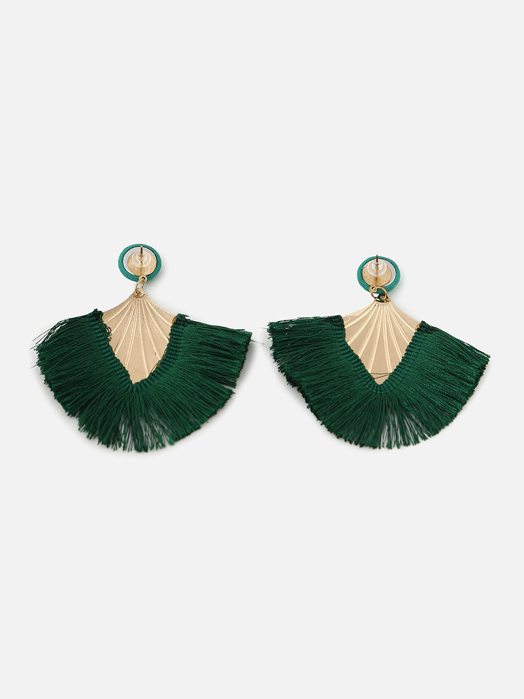 Gold Plated Designer Stone Drop Earring