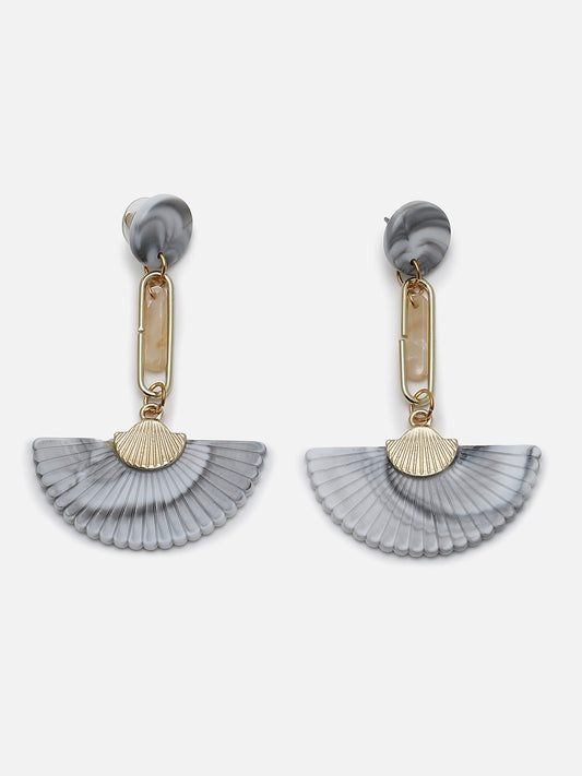 Gold Plated Designer Stone Drop Earring