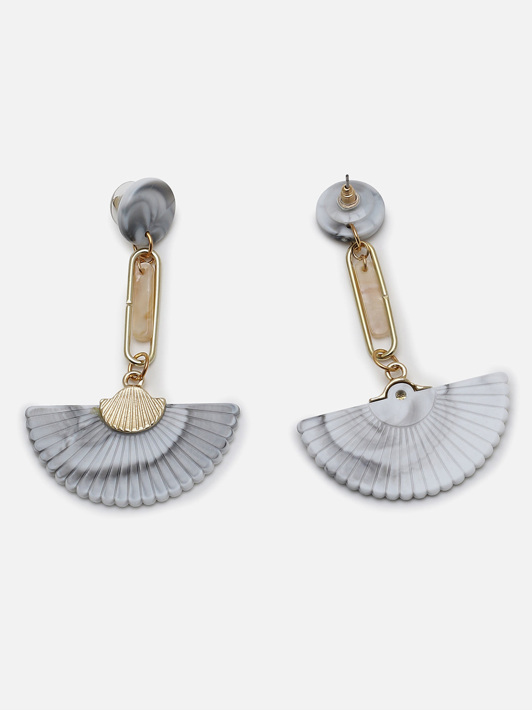 Gold Plated Designer Stone Drop Earring