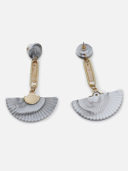 Gold Plated Designer Stone Drop Earring