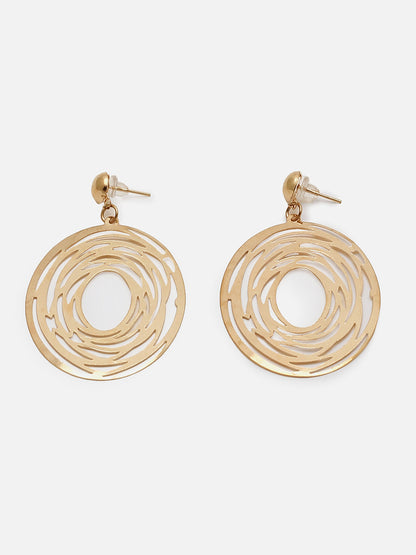 Gold Plated Designer Drop Earring
