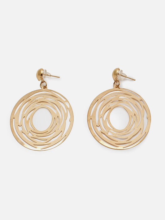 Gold Plated Designer Drop Earring