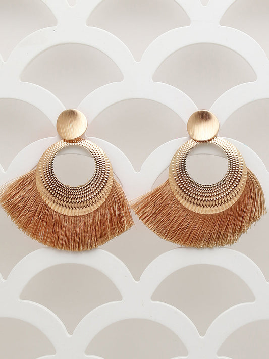 Gold Plated Designer Drop Earring