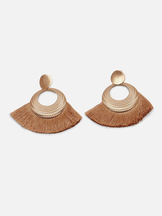 Gold Plated Designer Drop Earring