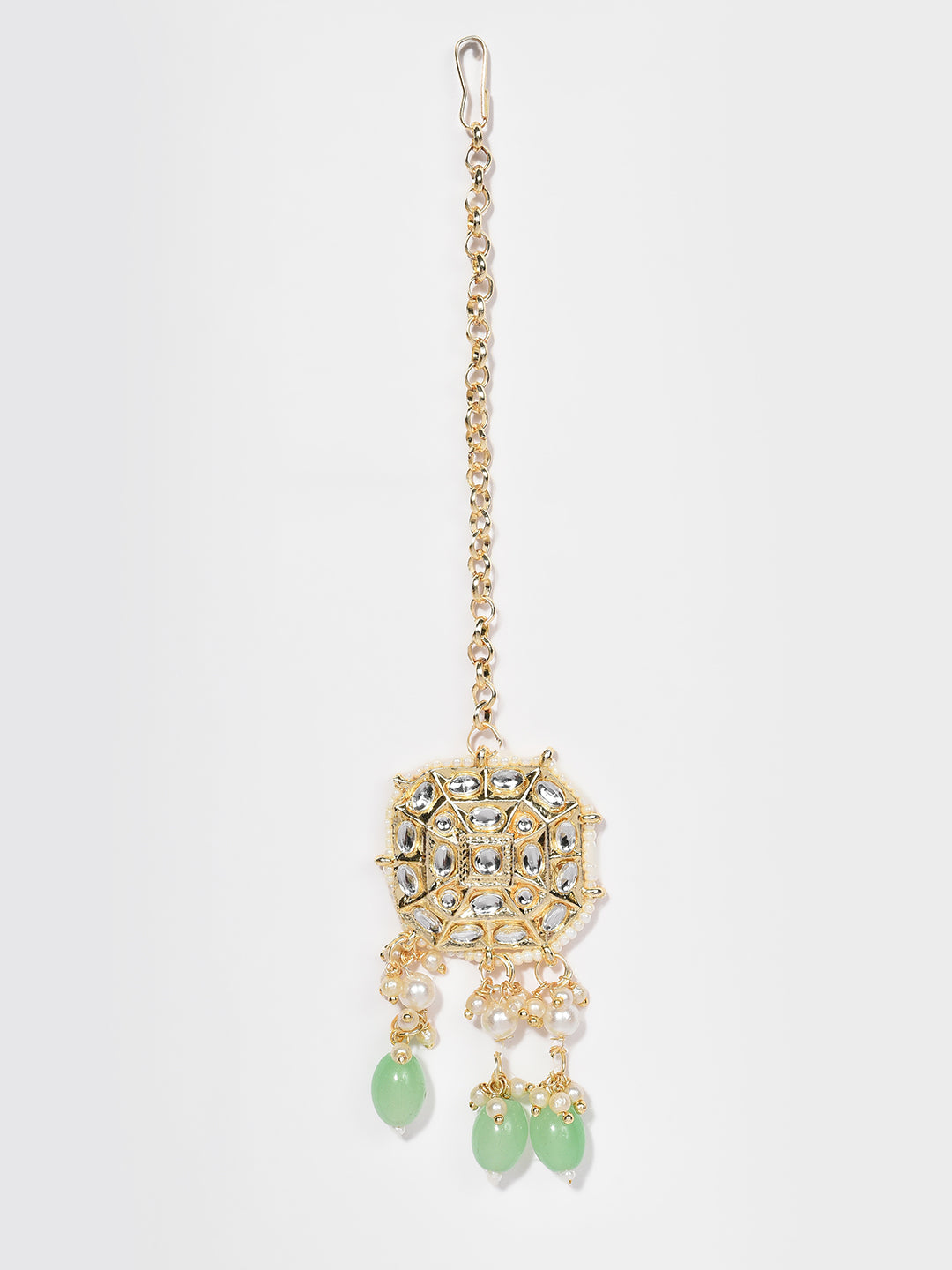 GOLD KUNDAN BRIDAL JEWELLERY SET