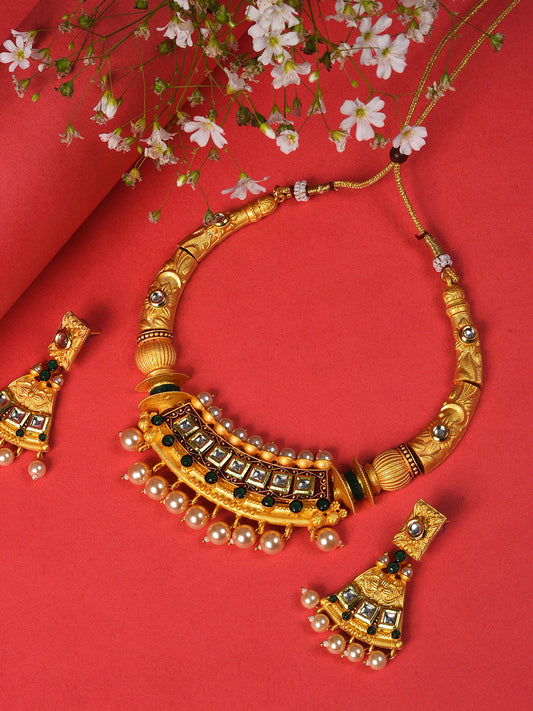 MULTI COLOURED CHOKER WITH EARRINGS