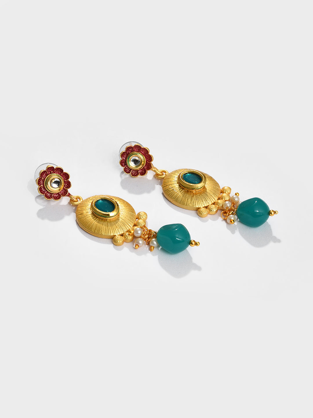 MULTI COLOURED MEENAKARI ROUNDED NECKLACE SET