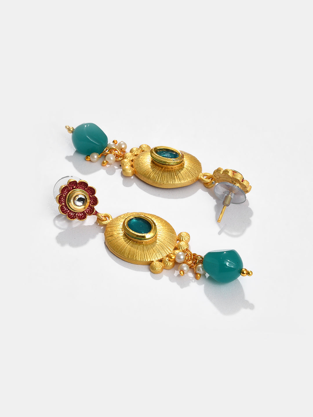 MULTI COLOURED MEENAKARI ROUNDED NECKLACE SET