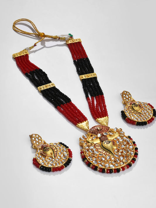 KUNDAN GANESHA NECKLACE SET