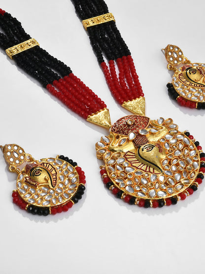 KUNDAN GANESHA NECKLACE SET