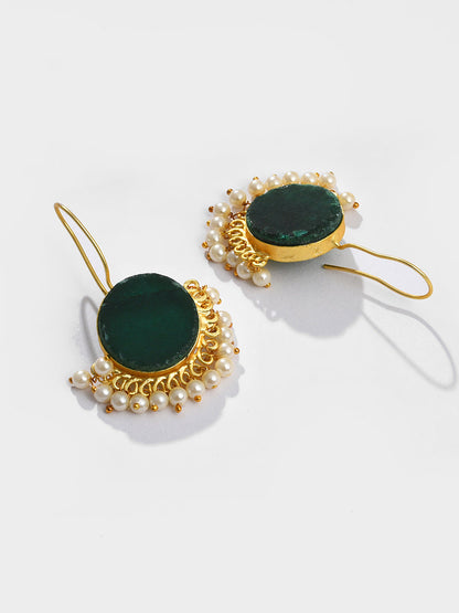 GREEN DROPS NECKLACE SET