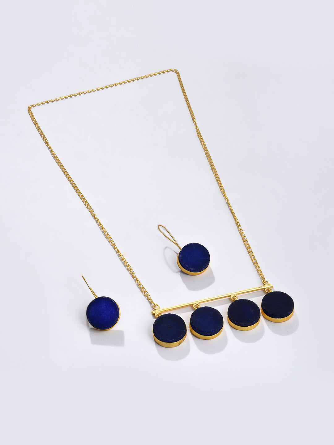 BLUE DROP CHAIN NECKLACE