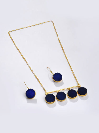 BLUE DROP CHAIN NECKLACE