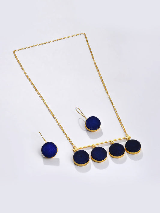BLUE DROP CHAIN NECKLACE