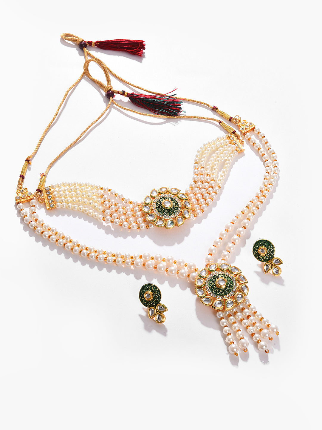 GOLD PLATED PEARLS NECKLACE