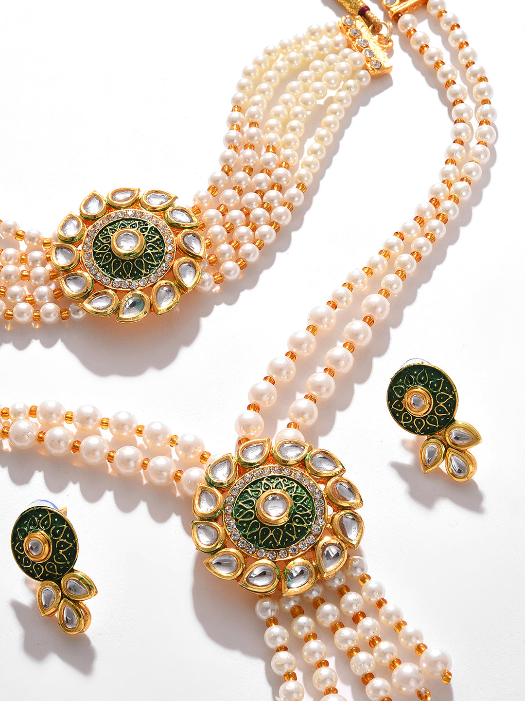 GOLD PLATED PEARLS NECKLACE