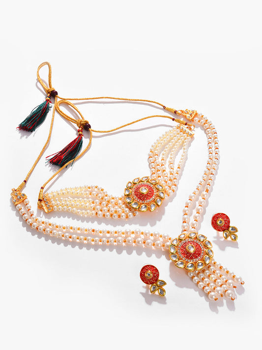 GOLD PLATED PEARLS NECKLACE