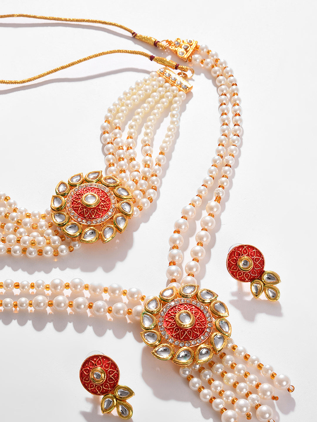 GOLD PLATED PEARLS NECKLACE