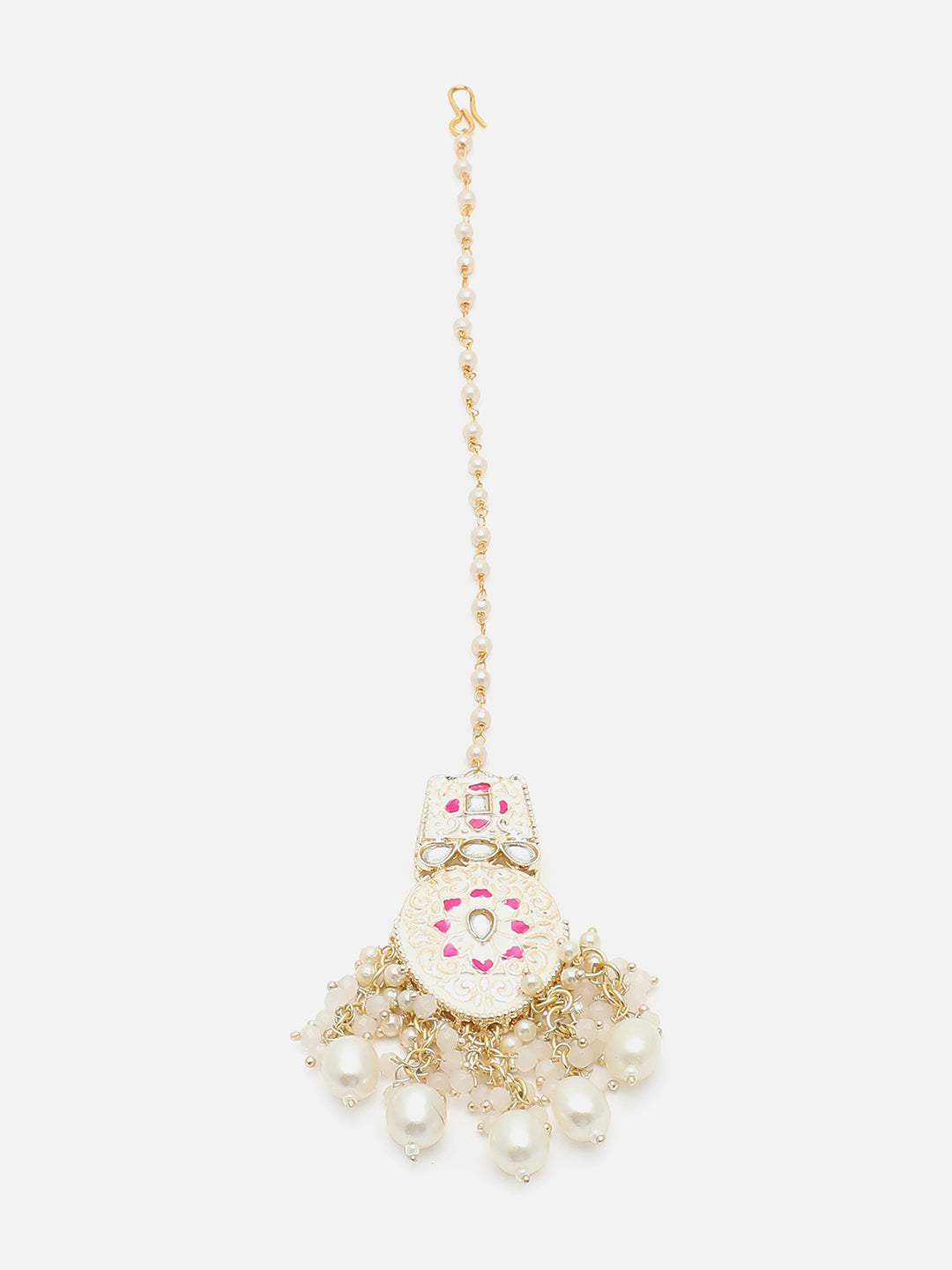 GOLD PLATED KUNDAN NECKLACE SET FOR WOMEN