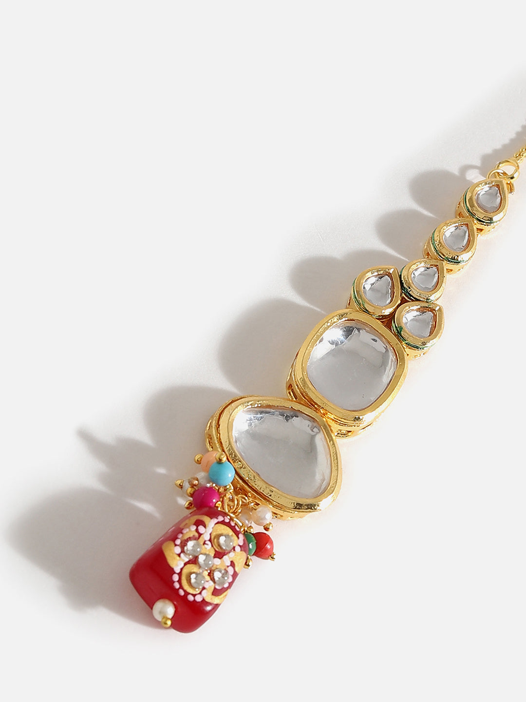 SOHI MULTI COLOUR KUNDAN JEWELLERY SET