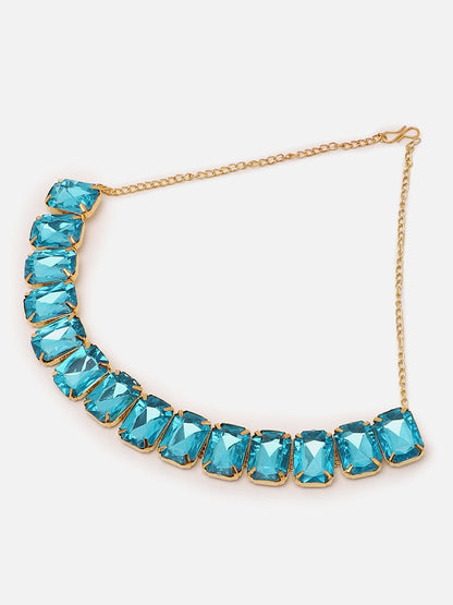 SOHI BLUE STONES JEWELLERY SET