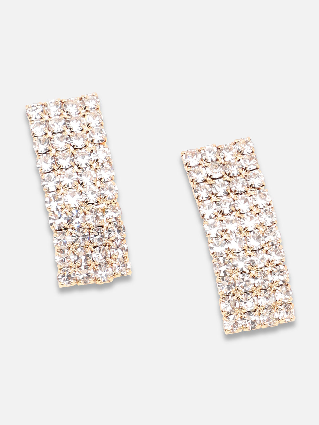 Gold Plated Party Designer Stone Necklace And Earring Set For Women