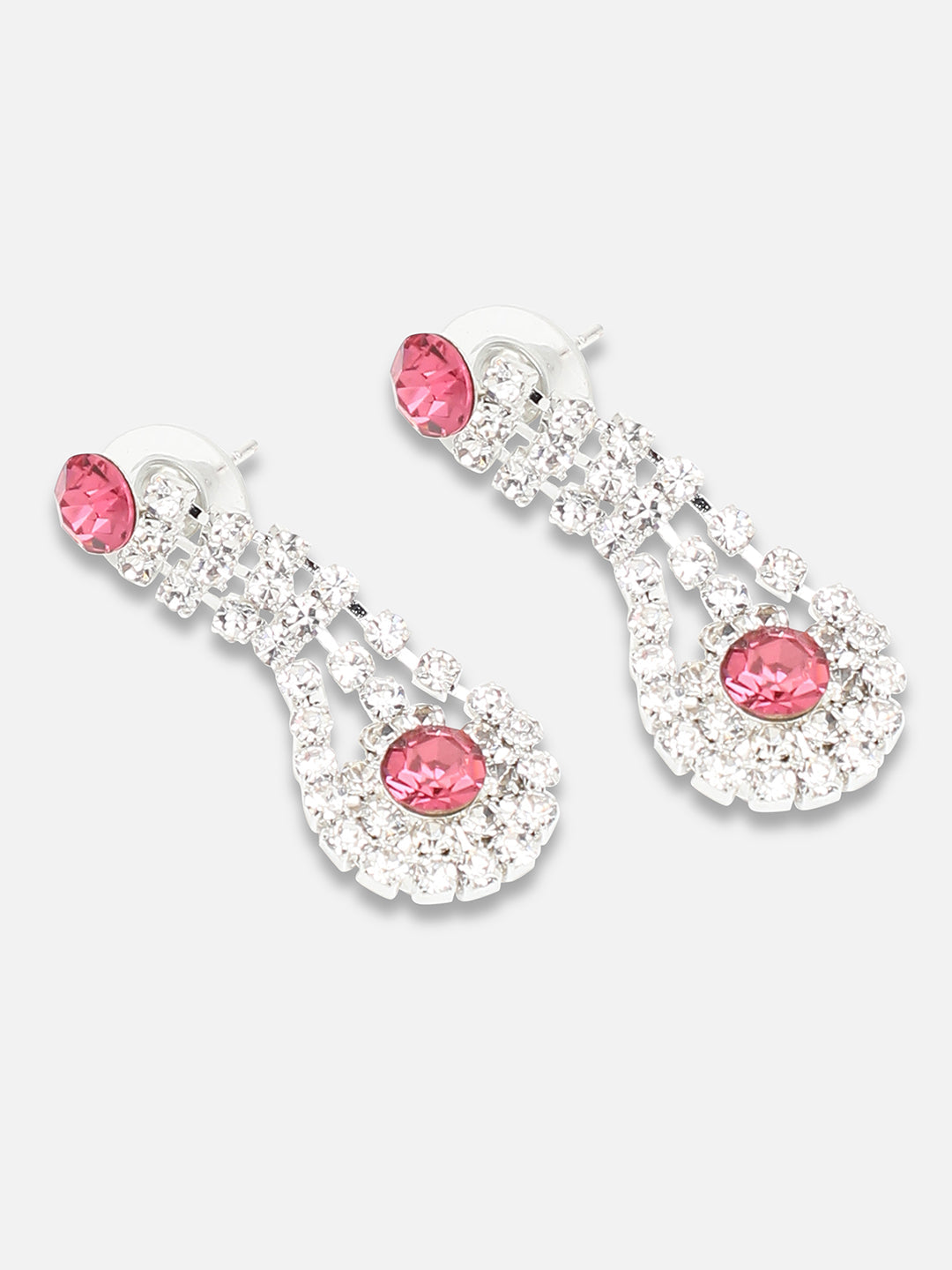 Gold Plated Party Designer Stone Necklace And Earring Set For Women