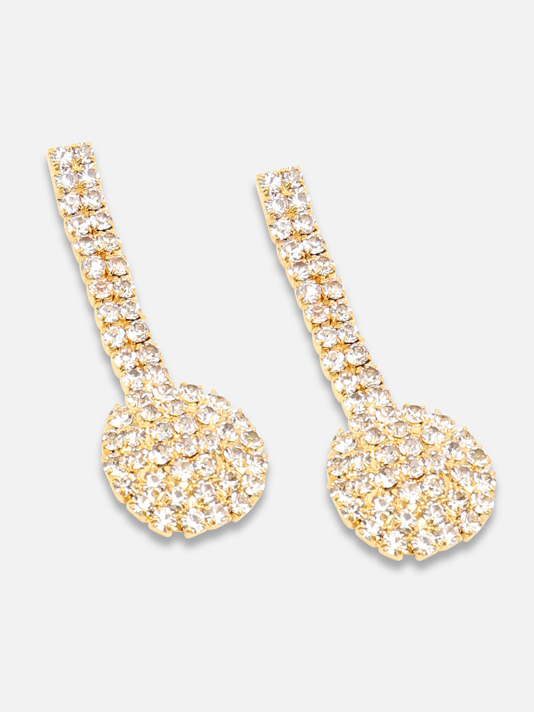Gold Plated Party Designer Stone Necklace And Earring Set For Women