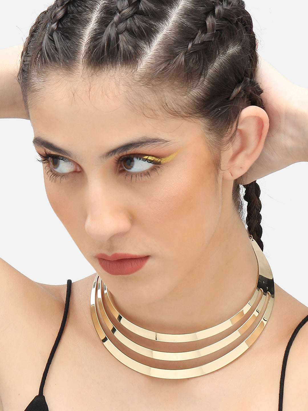 Gold Plated Party Designer Stone Necklace For Women