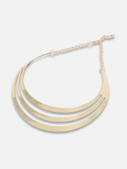 Gold Plated Party Designer Stone Necklace For Women