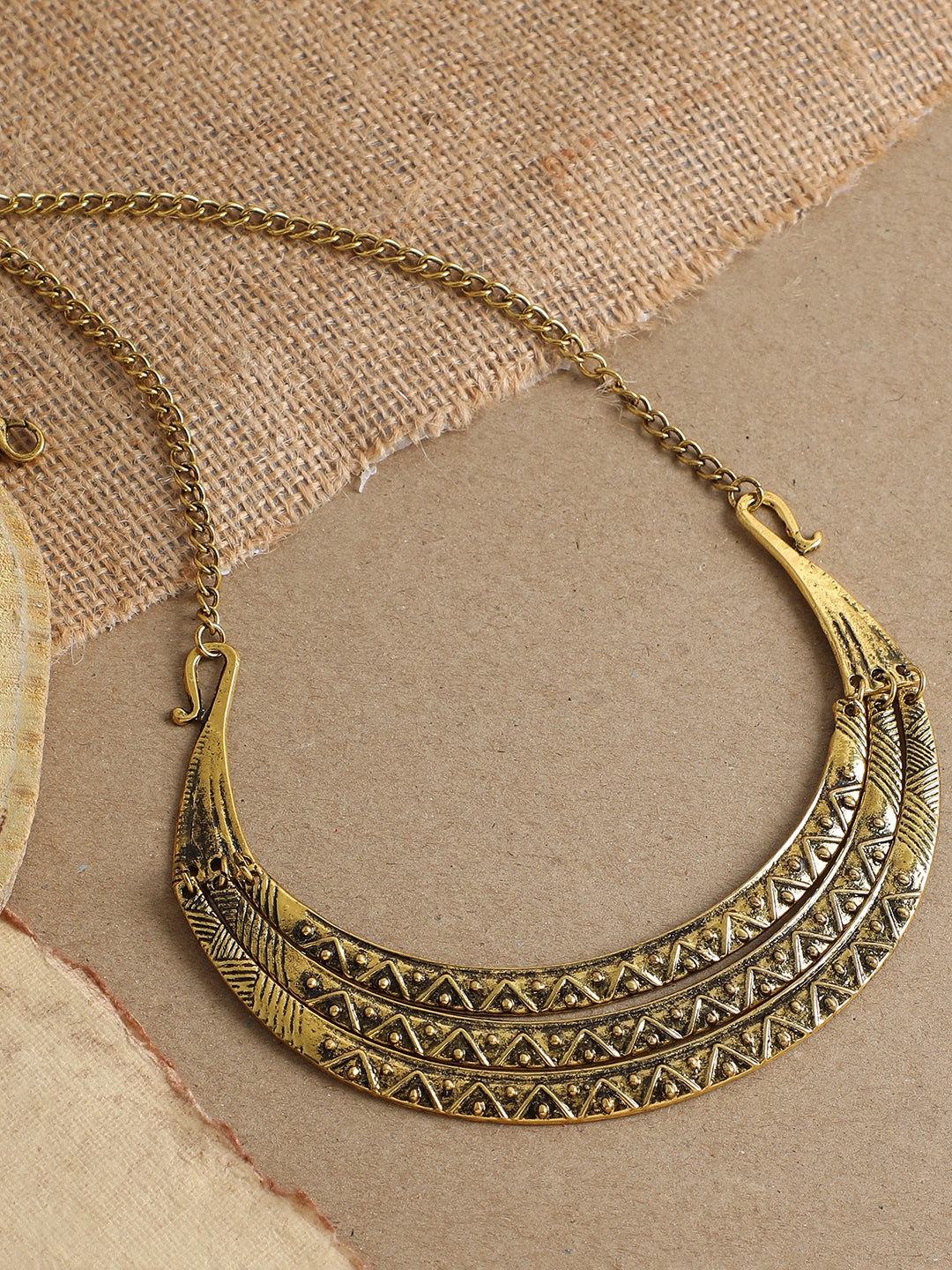 Gold Plated Party Designer Stone Necklace For Women