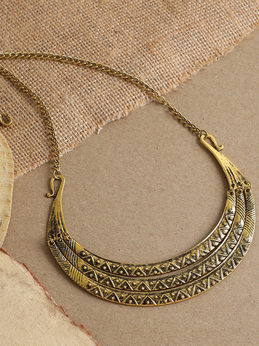 Gold Plated Party Designer Stone Necklace For Women
