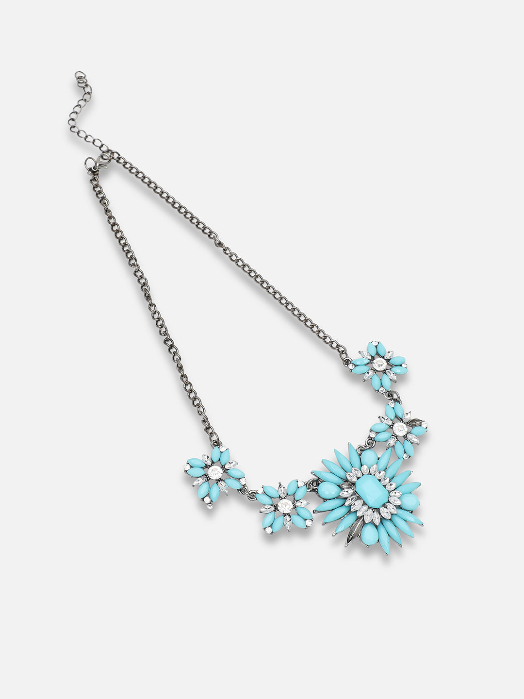 GOLD PLATED PARTY DESIGNER STONE NECKLACE FOR WOMEN