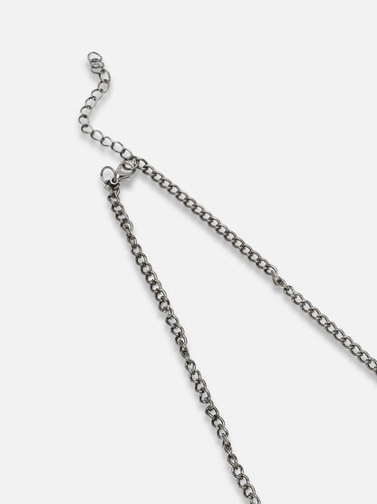 GOLD PLATED PARTY DESIGNER STONE NECKLACE FOR WOMEN