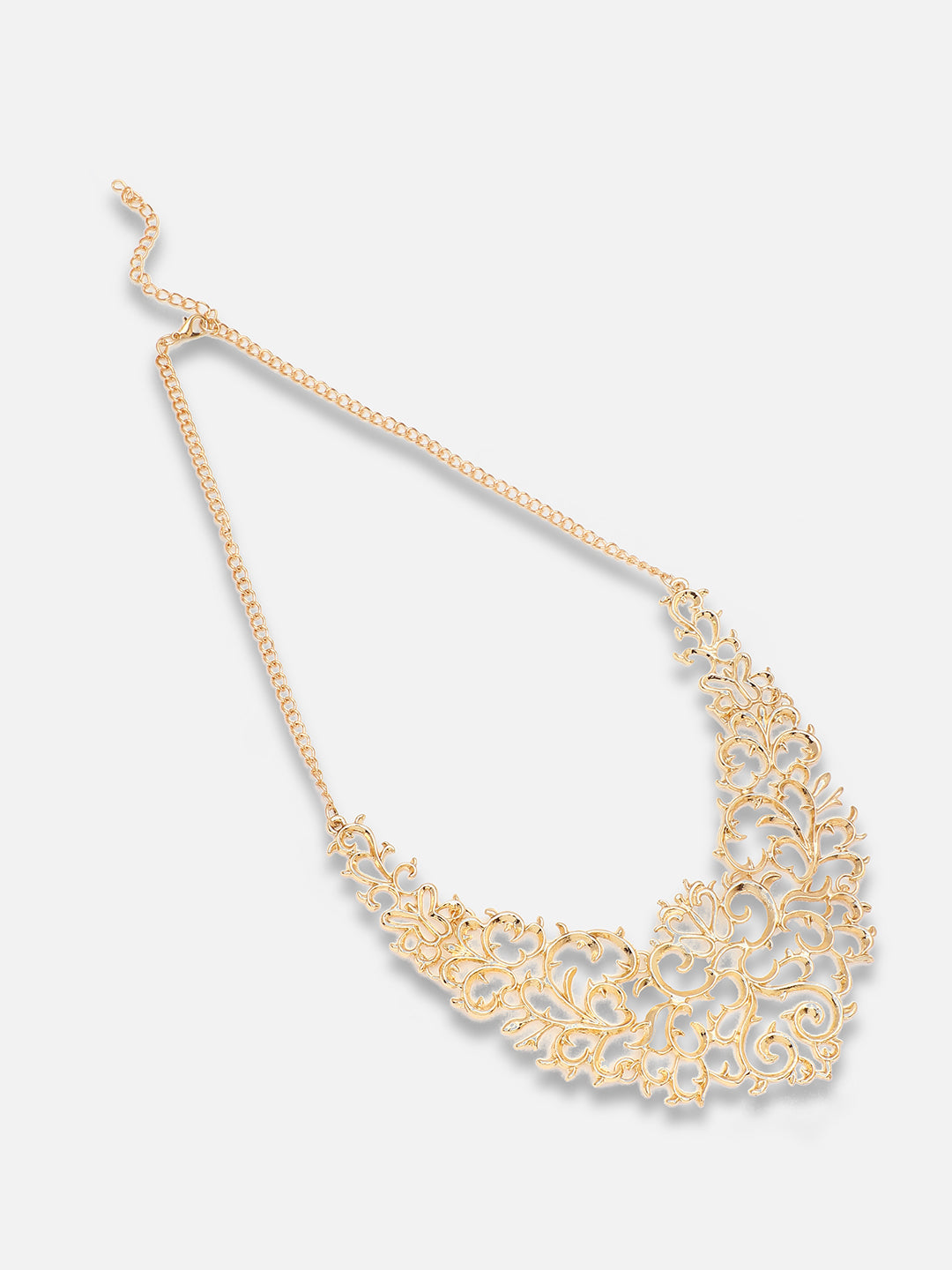 Gold Plated Party Designer Stone Necklace For Women