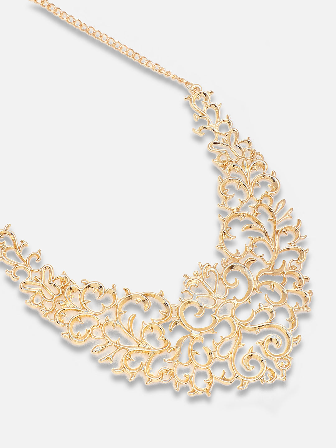 Gold Plated Party Designer Stone Necklace For Women