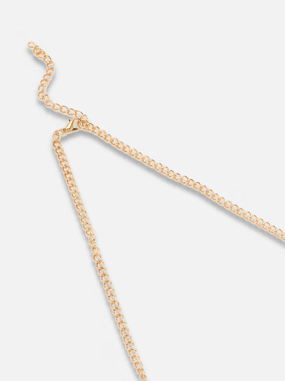 Gold Plated Party Designer Stone Necklace For Women